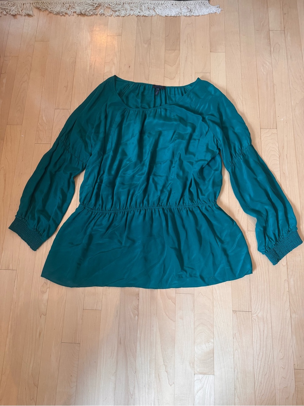 Escada Sport Women's Green Peplum Blouse - Picture 2 of 5